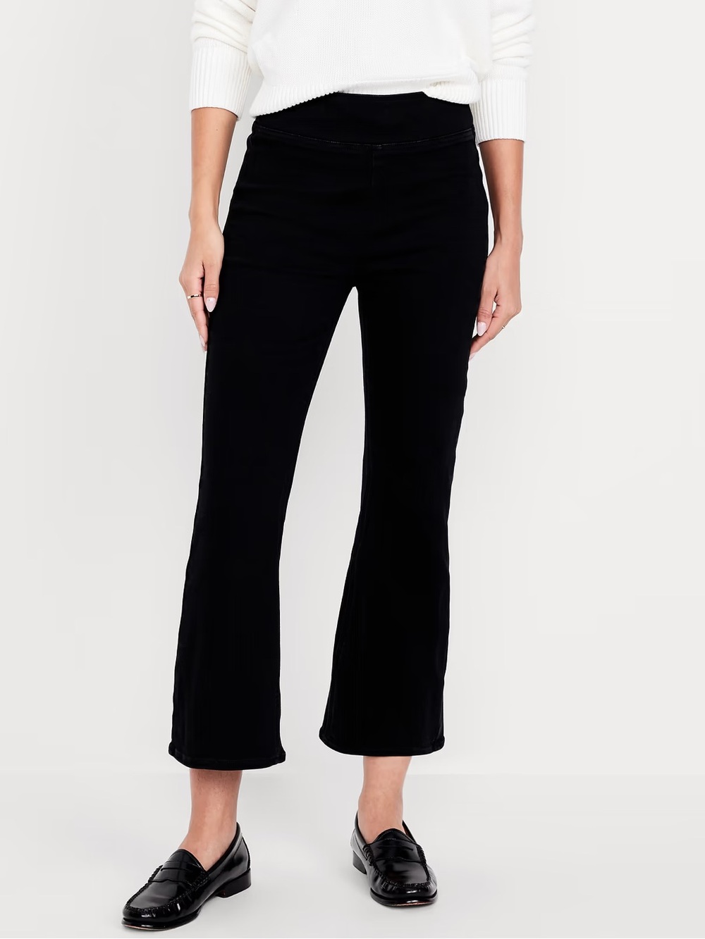 Old Navy women’s pull on Black Flare Pants